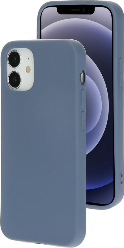 Mobiparts hoesje geschikt voor de Apple iPhone 12 Mini - Siliconen - Grijs