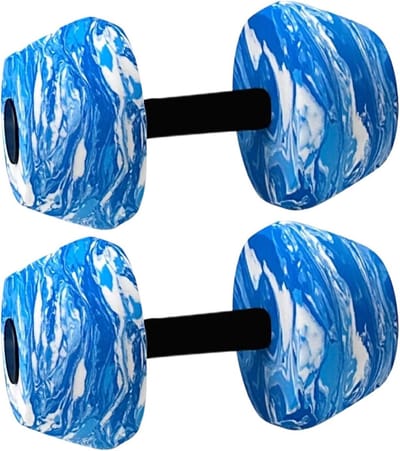 Waterhalters Set - Aqua Dumbbells - Aquatraining Fitness - Hoge Dichtheid EVA - 2 Stuks - Blauw