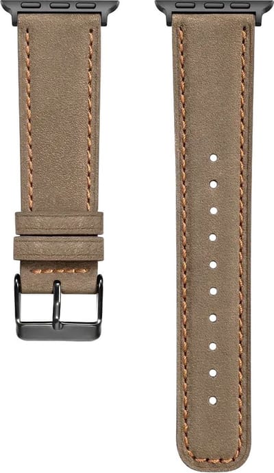 Fungus - Smartwatch bandje - Geschikt voor Apple Watch 38 / 40 / 41 mm - Series 1 2 3 4 5 6 7 8 9 SE iWatch - PU leer - Koffie