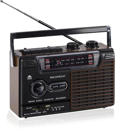 Ricatech PR95 Bluetooth Radio Cassette Recorder with USB/SD