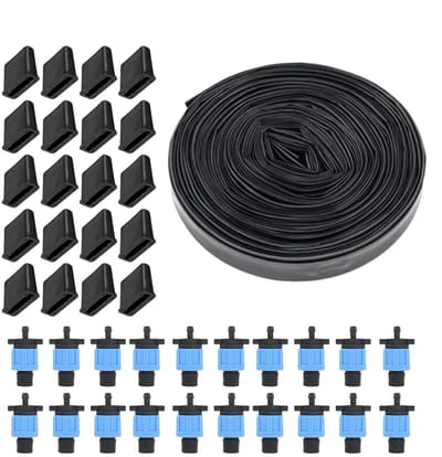 Tuinirrigatiesysteem - Zelfbewatering - Planten Verzorgen - Waterbesparend - 30 meter slang - Zwart