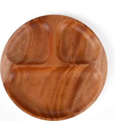 Khaya - houten bord voor hapjes, fondue, gourmet & kids - vegan - eco-vriendelijk