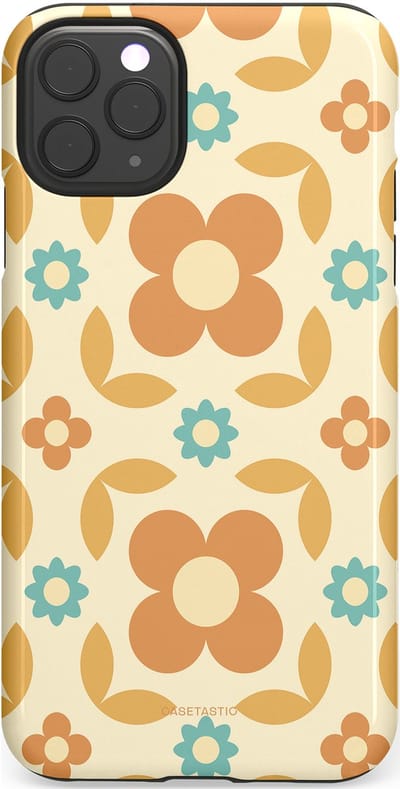 Casetastic hoesje geschikt voor Apple iPhone 11 Pro Max - Dubbellaagse bescherming - Retro verlangen - Fashion Case - Crème Perzik Goud