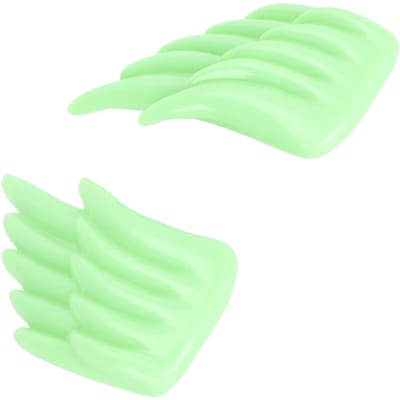 3D Vleugel Schoen Decoratie Innovatief DIY Schoen Accessoire Staartvleugel Hanger Schoenbevestiging voor Schoenen met Gaten Groen fluorescerende groene kleur