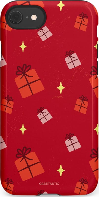 Casetastic hoesje geschikt voor Apple iPhone SE / Apple iPhone 7 / Apple iPhone 8 - Dubbellaagse bescherming - Rode Sinterkerst Cadeaus - Fashion Case - Rood