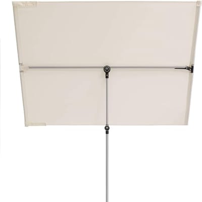 Balkon Parasol 180x130 cm Rechthoekig – 360° Draaibaar, Kantelbaar, In Hoogte Verstelbaar, UV 50+ Bescherming, Waterafstotend, Compact Zonnescherm met Inkijkbescherming – Nicolehome