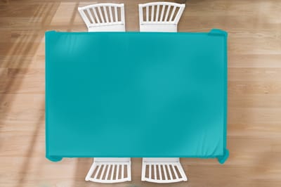 Tafelkleed - Tafellaken - 220x150 cm - Blauw - Effen kleur - Binnen en Buiten
