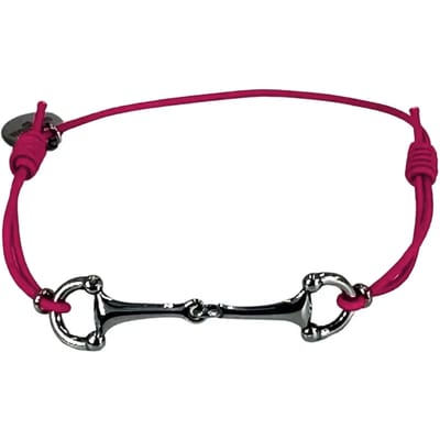 Equestrian Jewelry Armband Lana Fuchsia Zilver