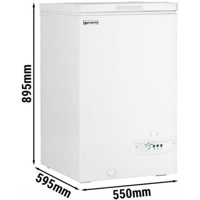 GGM Gastro Tiefkühltruhe - 550x595mm - 100 Liter - Kunststoffdeckel