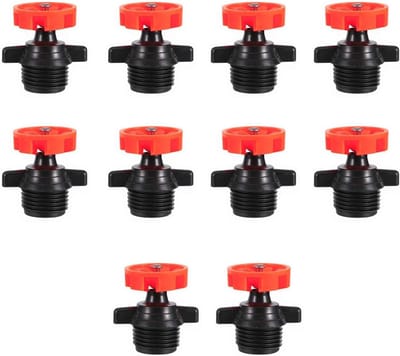 Roterende Sproeiers - Micro Sproeikoppen - Tuin Beregenen - Anticorrosief Duurzaam PP - 10 Stuks - Rood