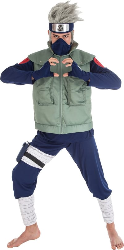 CHAKS - Naruto Kakashi Hatake kostuum voor mannen - Large