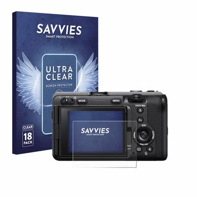 Savvies - Screenprotector voor Sony FX3A (ILME‑FX3A) - Folie Beschermfolie transparant 18 Stuks
