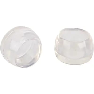 Fix-o-moll Tafelpootdop Soft - Beschermend - Rond Pvc Transparant - Diam. 22mm - 4 Stuks
