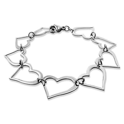 Montebello Armband Alani - 316L Staal - Hartjes - 17cm