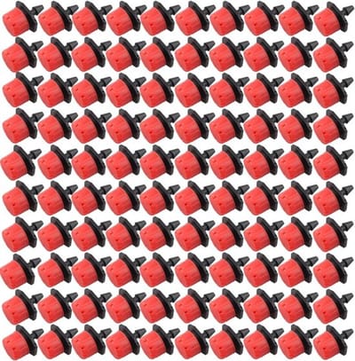 Plastic Verstelbaar Micro Drip-irrigatie Watergeeftool - 100 stuks anti-verstopte druppelaars voor tuinieren en plantenzorg