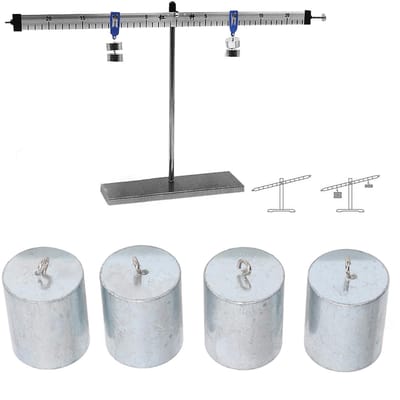 Dailygoods- Kalibratiegewichten Set 200g - 4 Stuks - Verchroomd Staal