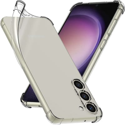 ebestStar - Hoes geschikt voor Samsung Galaxy S23, Silicone Slim Cover Case, Versterkte Hoeken en Randen hoesje, Transparant