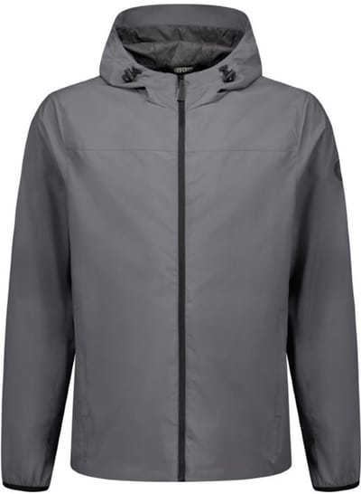 Lightweight Hooded Jas Heren Pewter XL