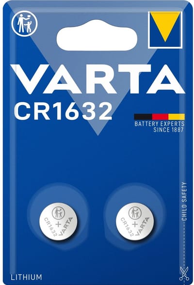 CR1632 3V Lithium Batterijen (2 Stuks) - Voor Autosleutel, Tile Tracker en Hartslagmeter