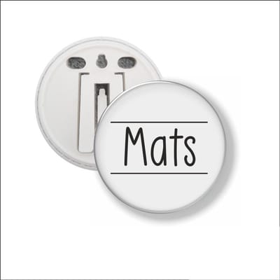 Button Met Clip 58 MM - Mats