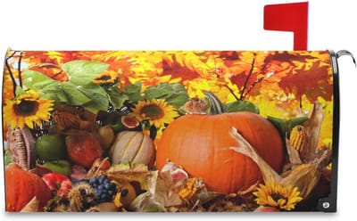Herfst Pompoen Magnetische Brievenbus Cover Decoratie 52,8x64,5 cm