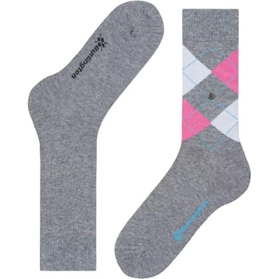 Burlington Everyday 2-Pack gedessineerd katoen multipack sokken dames grijs - maat 36-41