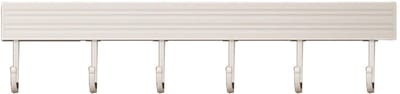 Dailygoods- Keukengereihanger Wandgemonteerd - Wit Aluminium - Zonder Boren - Multifunctioneel Haakrek - Hoogwaardig Materiaal - Eenvoudige Installatie