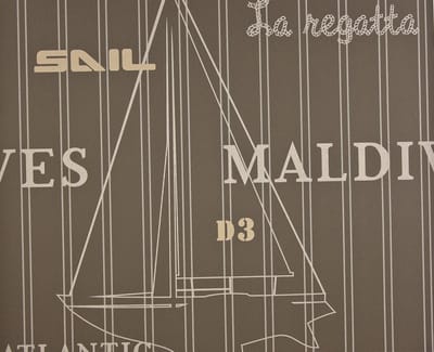 Dutch Wallcoverings Vliesbehang maritiem dessin - beige
