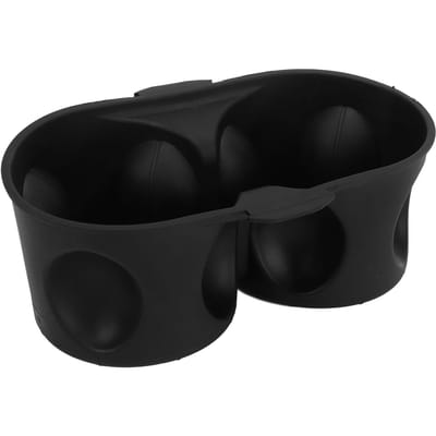 Porte-gobelet de console centrale de voiture 1WV70DX9AA Doublure de porte-gobelet en caoutchouc pour Town & Country 2011 à 2016 black