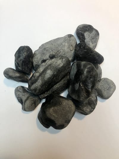 Grind bluestone pebbles 20-40 mm - 20 kg - donkere blauwe afgerond keien