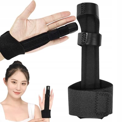 Vingerspalk - One size - Geschikt voor alle vingers - Vingerbrace - Hand en pols braceondersteuning - met klittenband