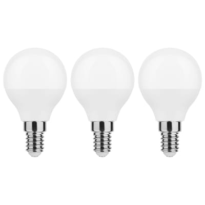 Modee E14 LED Filament Lamp 4.9W - 470lm - 4000K - Neutraal Wit - LED Kogellamp G45 - Vervangt 40W Gloeilamp - 3 stuks
