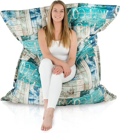 XXL vloerkussen - Reuzenkussen zitzak - Ontspannen thuis - Afneembare hoes - 180x140 cm - Hampton bloemen