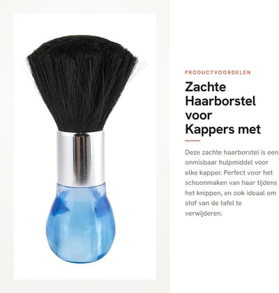 Dailygoods- Stofdoek - Zachte Borstel voor Kappers - Styling Tool - Schoonmaken Haar - Veilig voor Gevoelige Huid - Must-Have voor Salon - Haarbeschermdoek