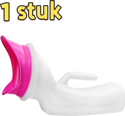 1 stuk - Urinoir met zachte opening - Urinoir voor vrouwen - Urineopvangbak - Voor bedlegerige ouderen - Verpleegurinoir - Geschikt voor bedlegerige personen en mensen die moeite hebben met opstaan ​​- 30*15*3 cm - Roze