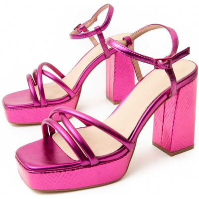 Sandalia De Tacon Para Mujer.  Montevita  Festsand10  91776 37 roze