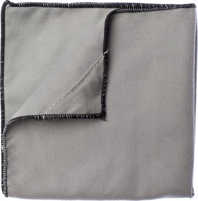 Kangaro whiteboard wisser doek - formaat 30 x 30 cm - grijs - magnetisch