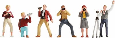 Handbeschilderde Fotografen H0 Modellen voor Modelbouw en Diorama