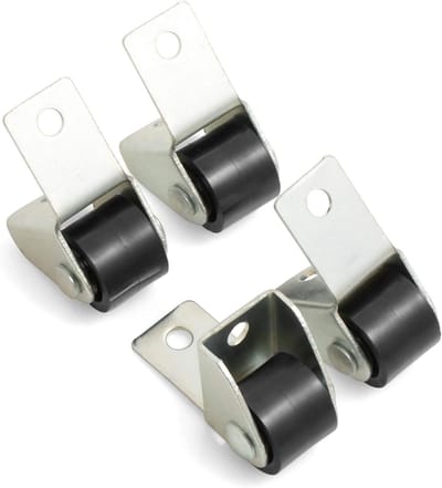 Bokwielen meubelwielen met hard loopvlak Ø 15 x B 11,5 mm