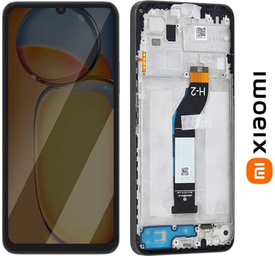 Xiaomi, Compleet Origineel Redmi 13C 4G / Poco C65 Scherm LCD met Touchscreen en Chassis, Zwart