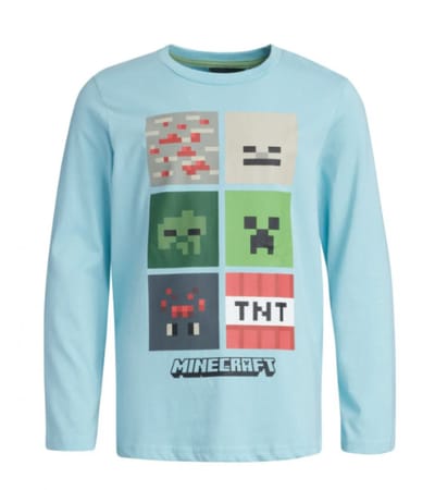 Minecraft Blockbuster kindershirt met lange mouwen, top 6 jaar