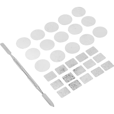 Metalen Stickers Vierkante Lege Palet Stickers Ronde Make-up Kleurrijke Palet Sticker voor Oogschaduw