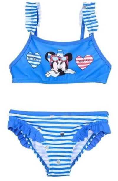 Minnie Mouse - Disney - Bikini - Badpak 2-delig - Blauw - Maat 98