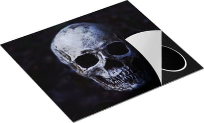 Chefcare Inductie Beschermer Schedel - Doodshoofd - 60x50 cm - Afdekplaat Inductie - Kookplaat Beschermer - Inductie Mat