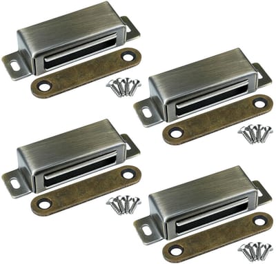 NTH products- Magneetsnapper 30 kg trekkracht - Deurmagneet - Magneetsluiting - Kogelsnapper - Deursluiter - 4 stuks - Deursluiting