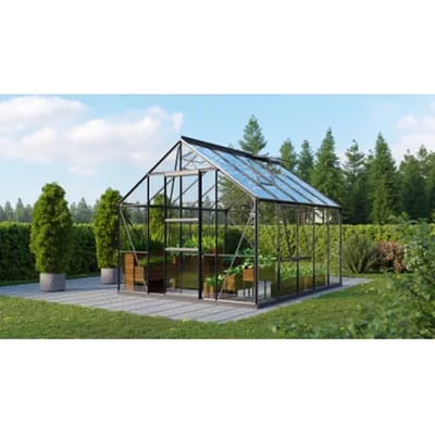 Vitavia Tuinkas Meridian 1 8300 - Veiligheidsglas 3mm - Zwart - 257x321x232cm