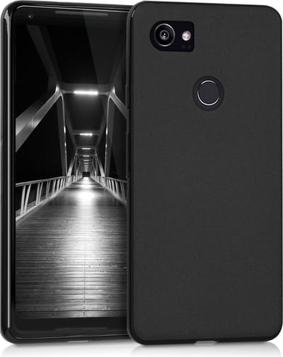 kwmobile telefoonhoesje geschikt voor Google Pixel 2 XL - Hoesje voor smartphone - Back cover in mat zwart