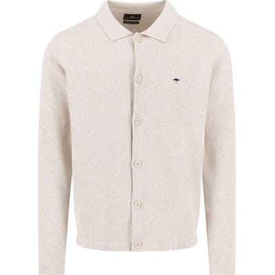 Fynch-Hatton Vest Subtle Cotton Mélange Buttoned Superfine Cotton New Off White / male