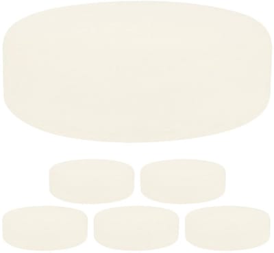 Unyqoos® Set van 6 witte ijshockey trainingspucks voor veelzijdige oefening