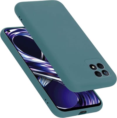 Cadorabo Hoesje geschikt voor Realme 8i / Narzo 50 4G in LIQUID GROEN - Beschermhoes gemaakt van flexibel TPU silicone Case Cover